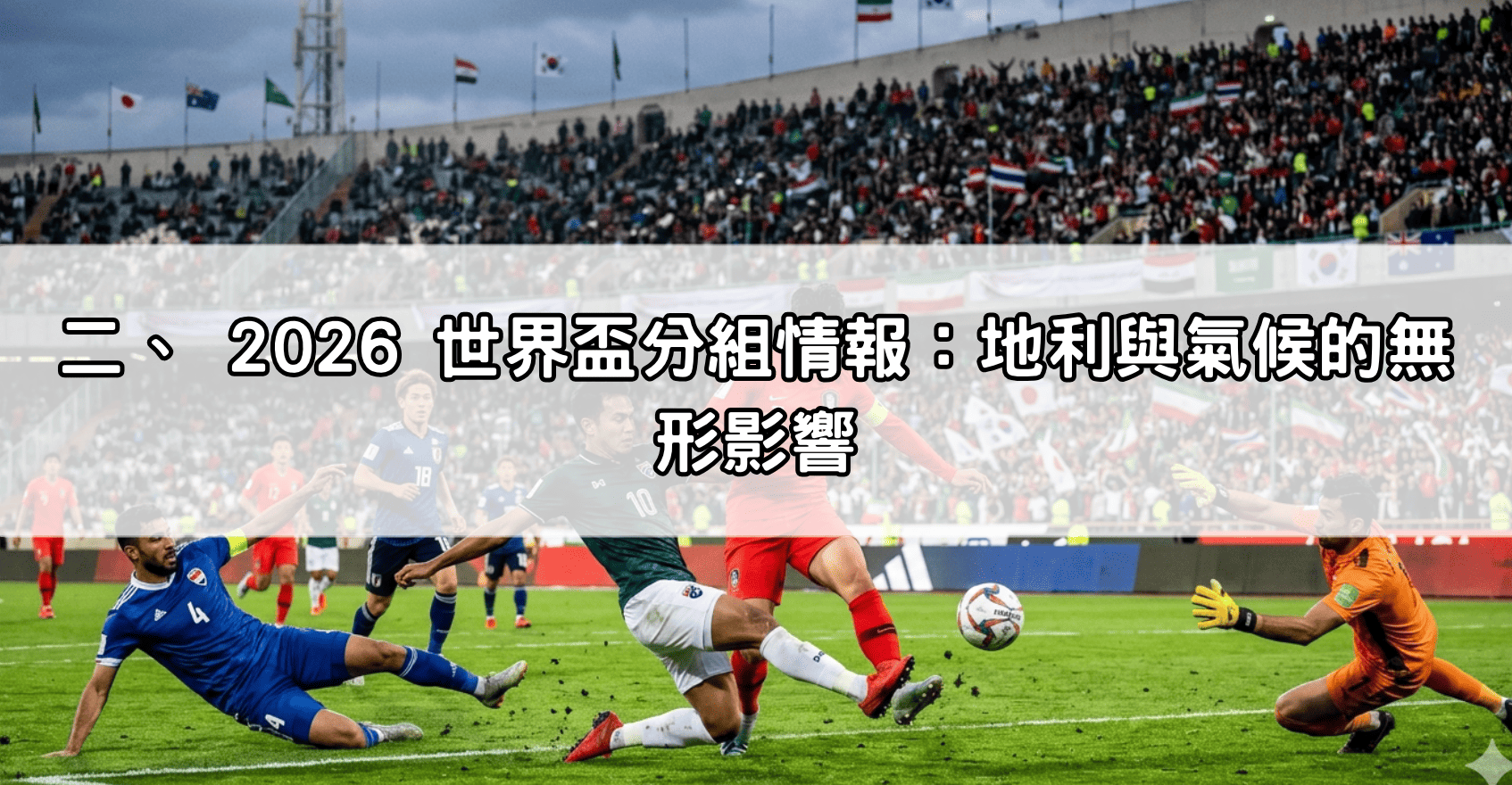 二、 2026 世界盃分組情報：地利與氣候的無形影響